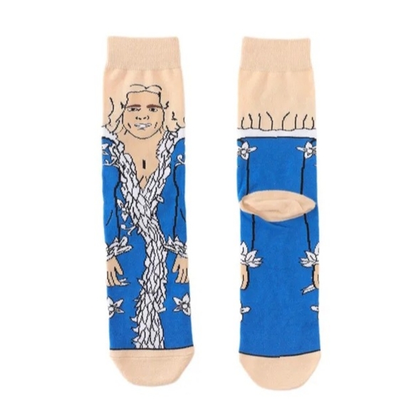 Ric Flair Socks WWE New Fits Size 6-12 WWF Nature Boy Ric Flair - Picture 2 of 2